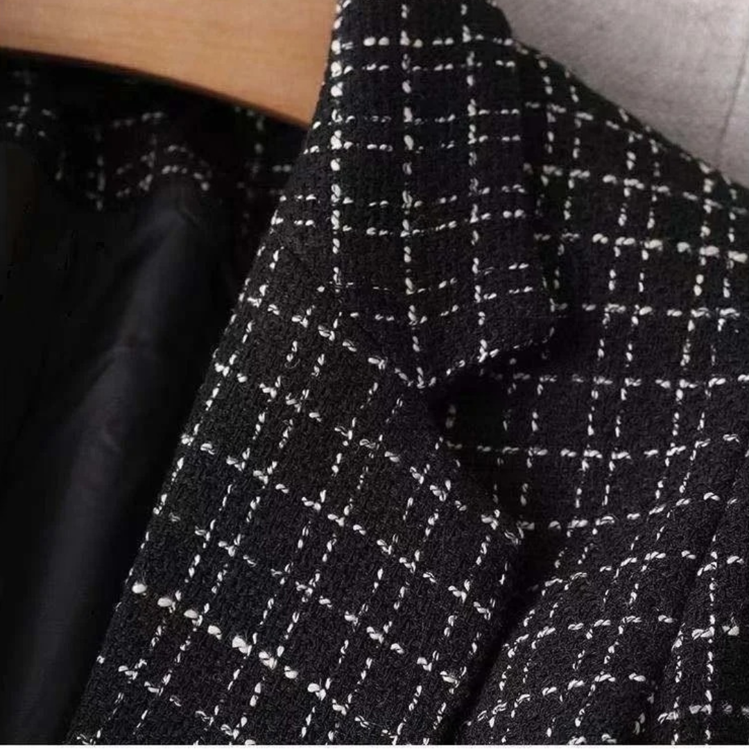 CHIARA ELISABETTA CHECK BLAZER