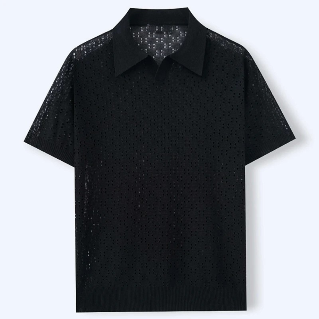 ALESSANDRO VITTORIO PERFORATED POLO