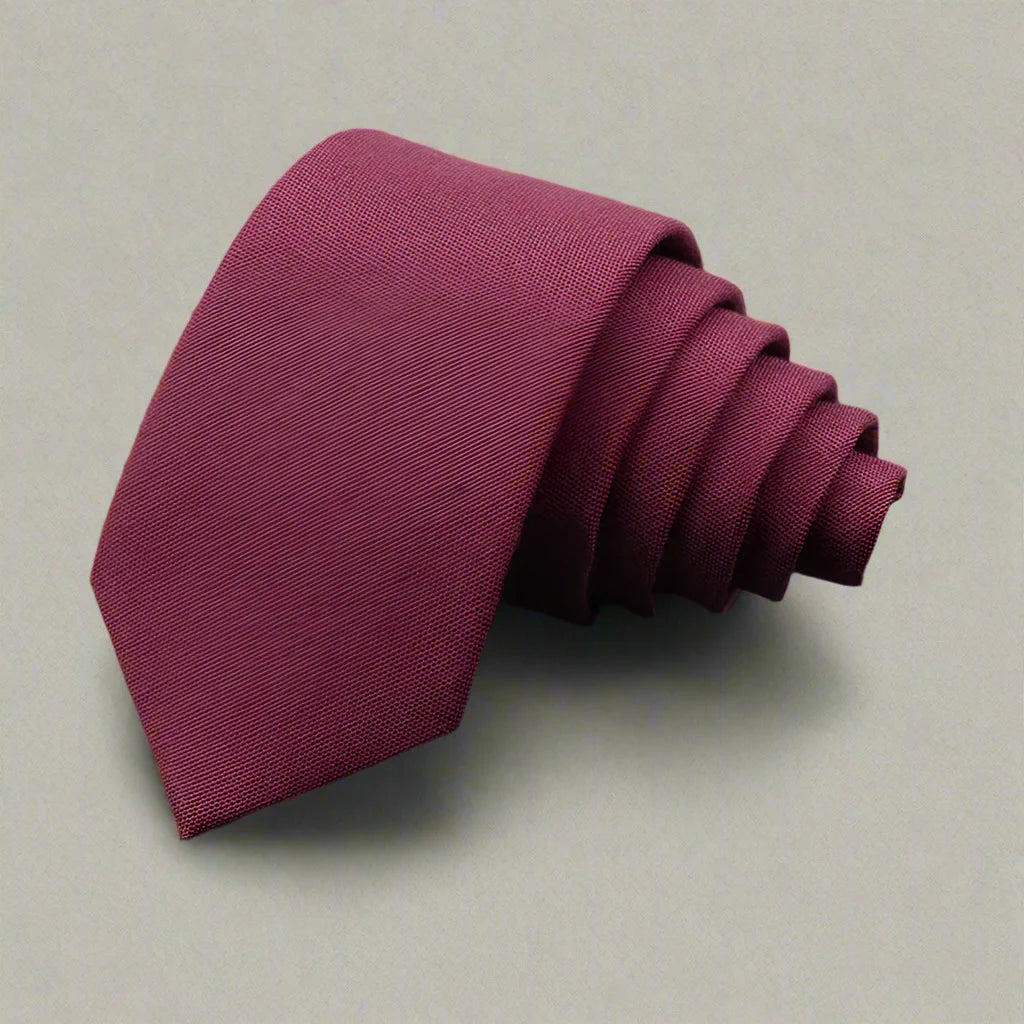 Slim Woven Cotton Tie