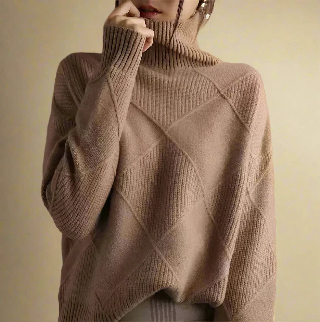 CATERINA LEONA STRIPED TURTLENECK