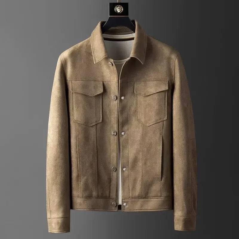 THEODORE MARCUS SUEDE BOMBER