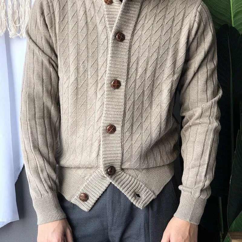 LORENZO ADRIANO TURTLENECK CARDIGAN
