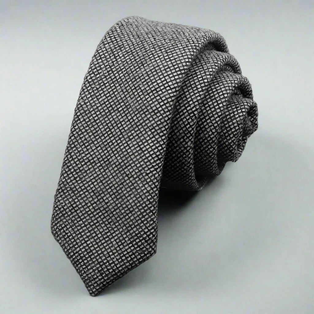 Slim Woven Wool Tie
