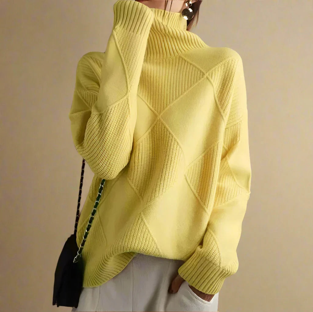 CATERINA LEONA STRIPED TURTLENECK