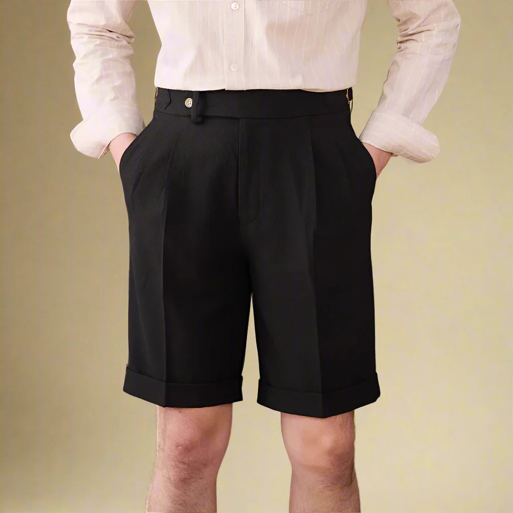 ROBERTO ENRICO HIGH-WAISTED SHORTS