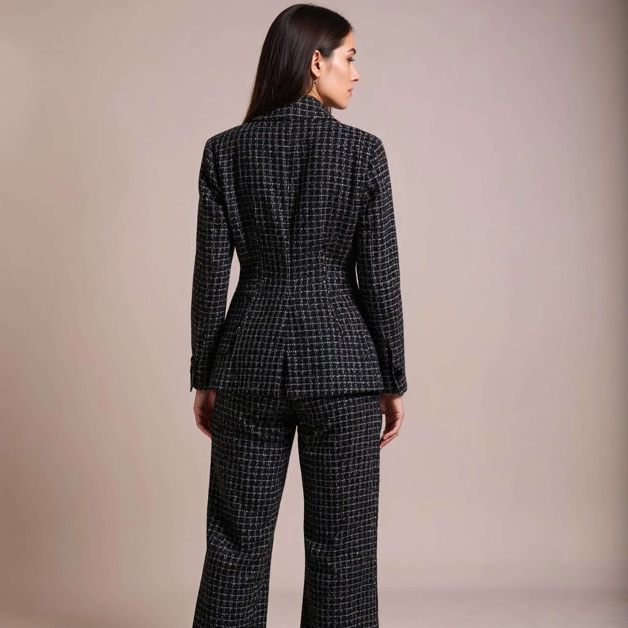 CHIARA ELISABETTA CHECK BLAZER