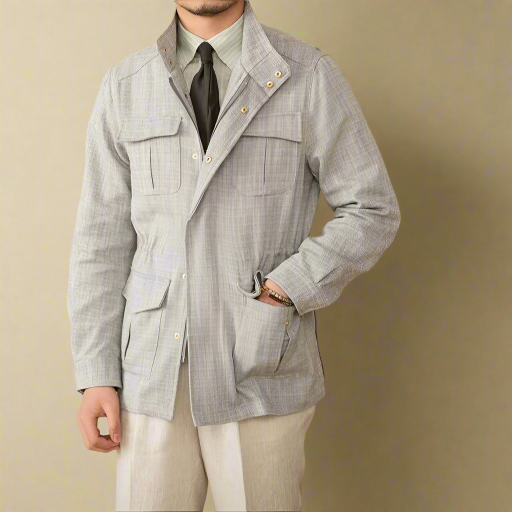 FEDERICO STEFANO LINEN & COTTON COAT