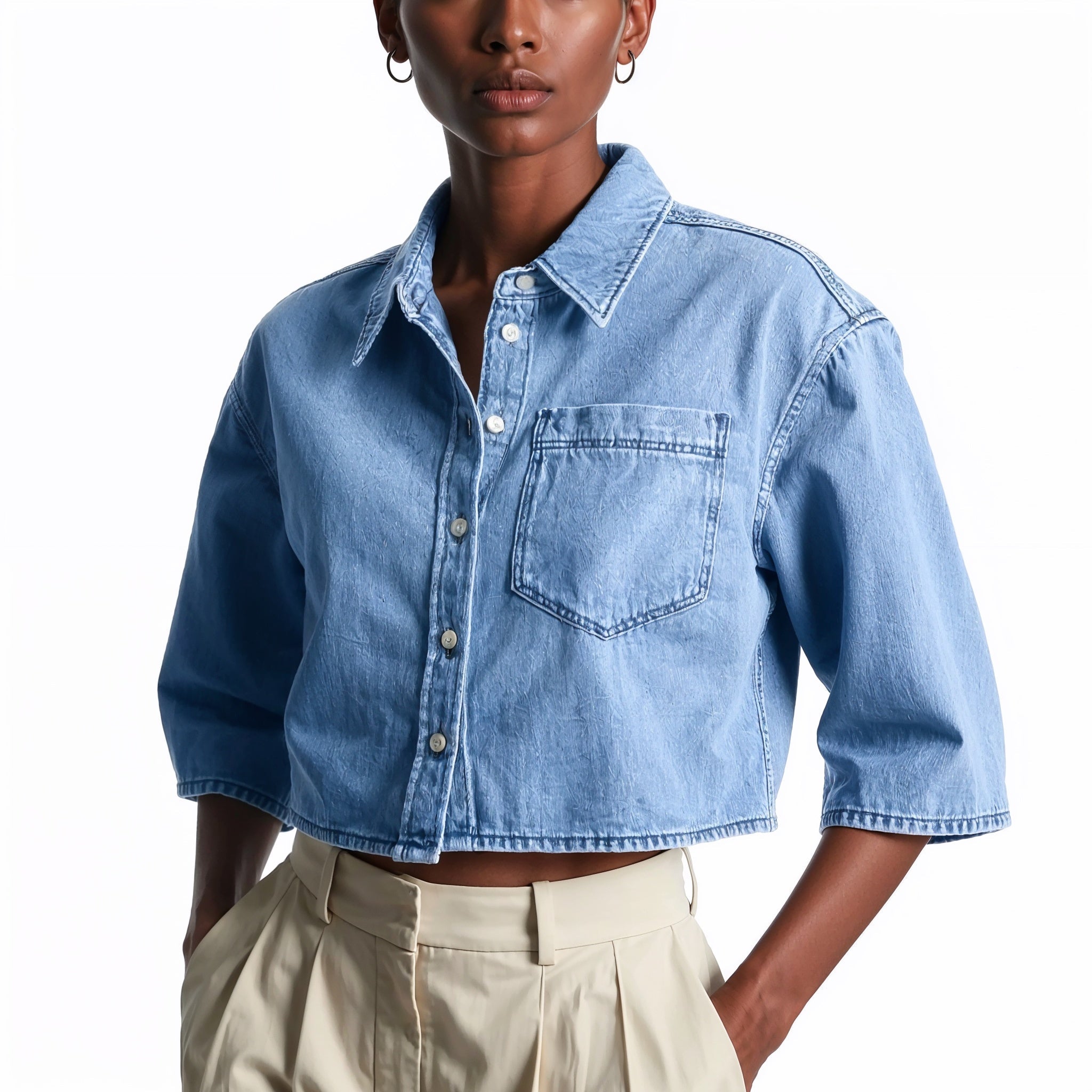 FLAVIA ANTONELLA DENIM SHIRT