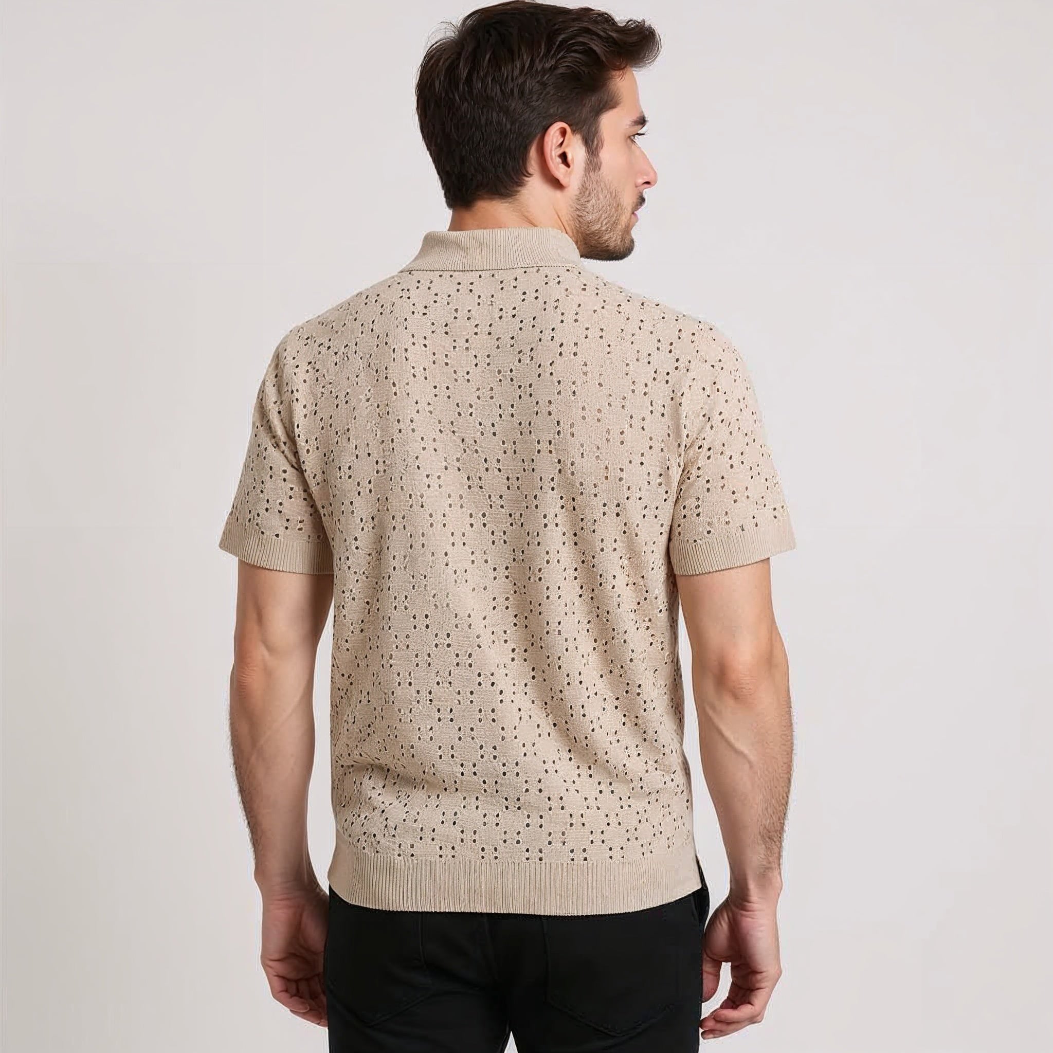 ALESSANDRO VITTORIO PERFORATED POLO